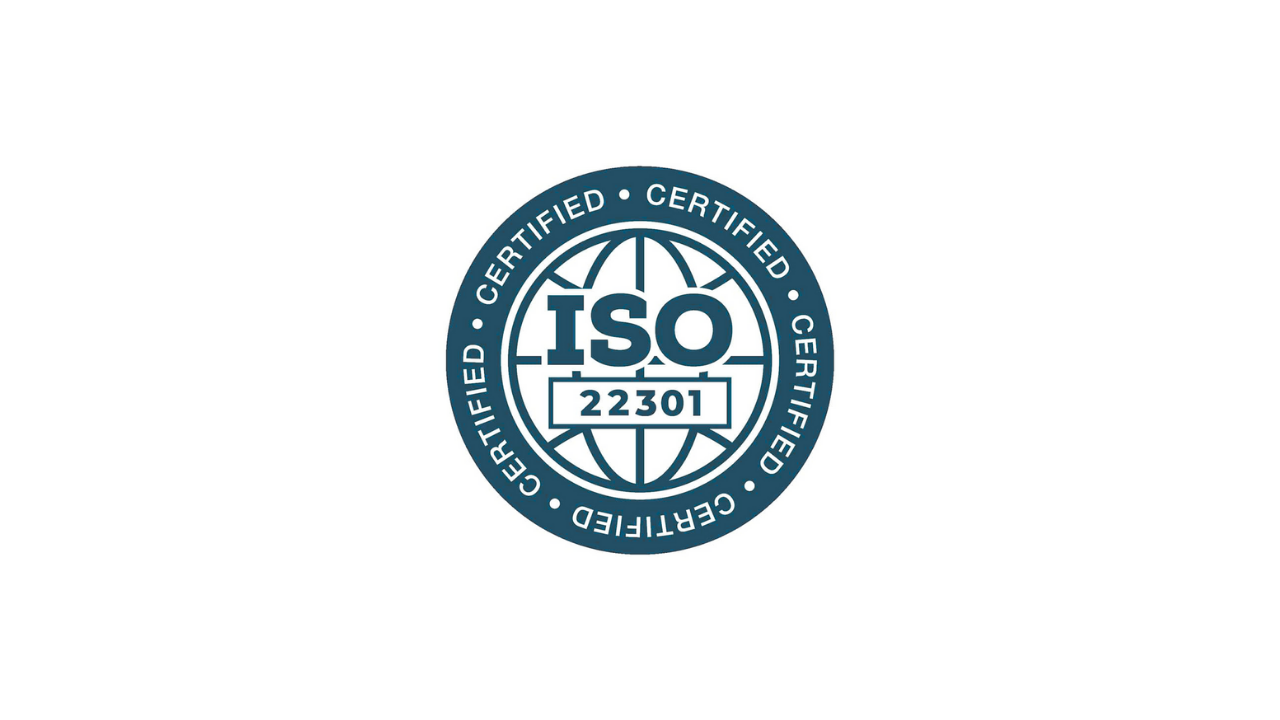 ISO 22301 Certified